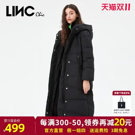 LINC金羽杰羽绒服女长款2023年冬反季断码清仓专柜加厚女款面包服图片