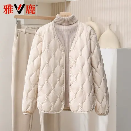 雅鹿2024新款轻薄羽绒服女内胆保暖内搭外穿显瘦百搭马甲外套秋冬图片