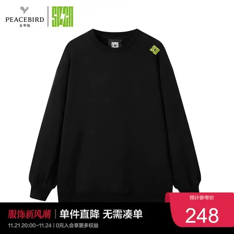 太平鸟年冬季新款SPCN后背绣花卫衣ASDCC4505奥莱图片