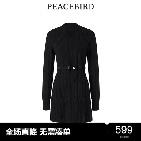 【商场同款】太平鸟2024春季新款精致腰带连衣裙A1FAD4435图片