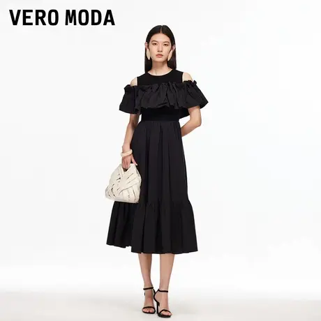 Vero Moda连衣裙2025秋季新款含再生纤维素可拆抹胸通勤32536Z001图片