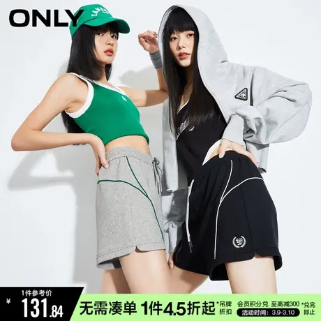 ONLY夏季时尚运动风撞色宽松短裤休闲裤女|123115010图片