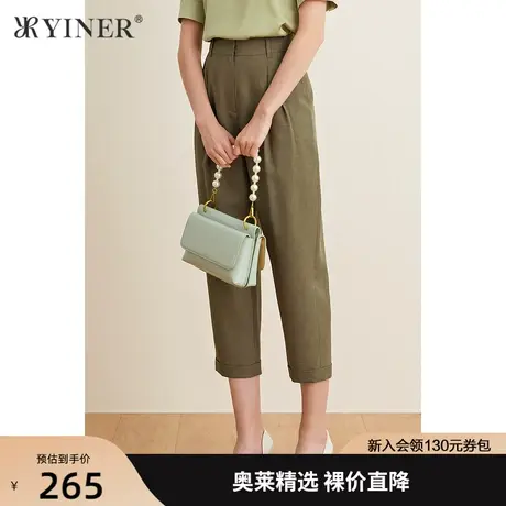 YINER音儿女装夏季新款直筒裤休闲裤图片
