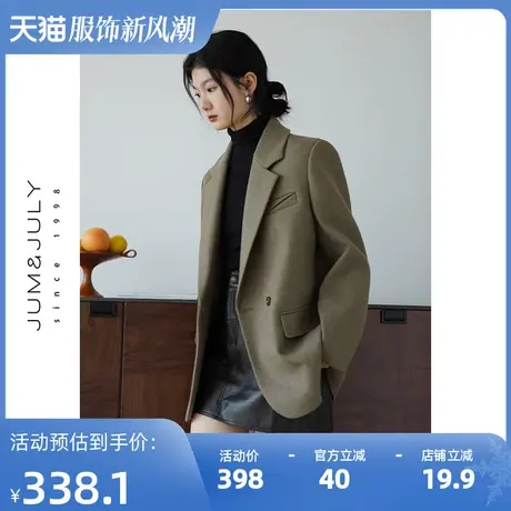 嘉茱莉2025春季新款设计感西装外套女一粒扣西服上衣小众宽松韩版图片