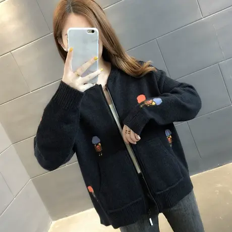 毛衣2024年新款女装春秋季春款春装女士针织开衫宽松百搭外穿爆款图片