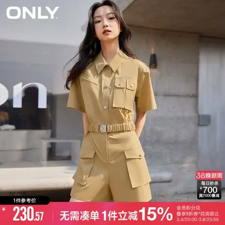 ONLY夏季美式工装风连体短裤休闲裤女|123178001图片