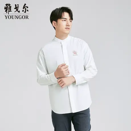 【商场同款】雅戈尔男士短袖衬衫春夏新款官方商务休闲短袖衬衫男图片