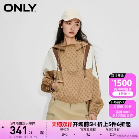 Yifini/易菲秋冬羽绒派克宽松中长款连帽毛领羽绒服收腰时尚外套图片