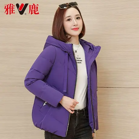 雅鹿羽绒服女2022年新款短款冬高领矮小个子白鸭绒气质时尚高端潮图片