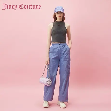 Juicy Couture橘滋春夏新款休闲裤长裤梭织工装裤运动辣妹女图片