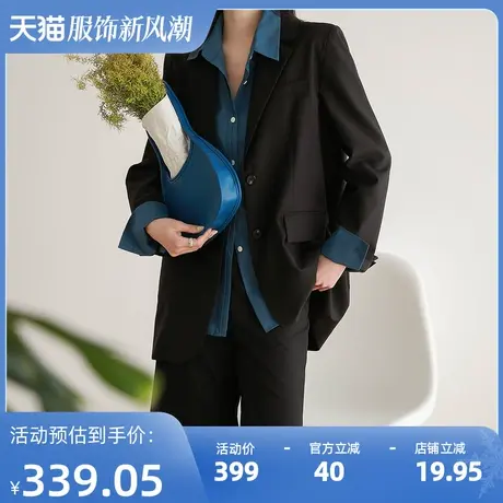西装外套女2024年秋季新款小个子高级感小众设计感通勤西服图片