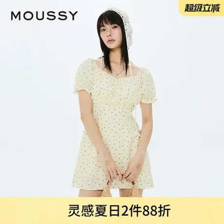 MOUSSY 夏季甜美少女学院风碎花连衣裙女028HS930-0411图片