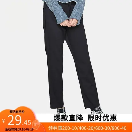 【断码S】艾格春季女装新品百搭宽松系带纯色薄款直筒长裤z1734图片