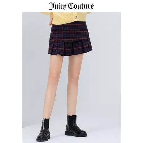 Juicy Couture橘滋夏季新款梭织短裤女A字型显瘦气质百褶裙裤子女图片
