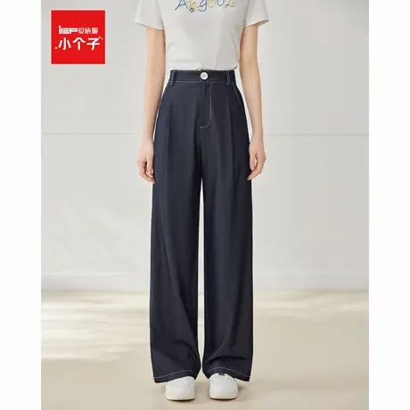 IEF/爱依服裤子2025夏季新款韩版文艺休闲通勤百搭显瘦阔腿裤图片