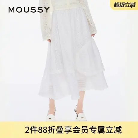 MOUSSY 淑女风不规则拼接仙女风蛋糕裙半身裙028ISZ31-3871图片