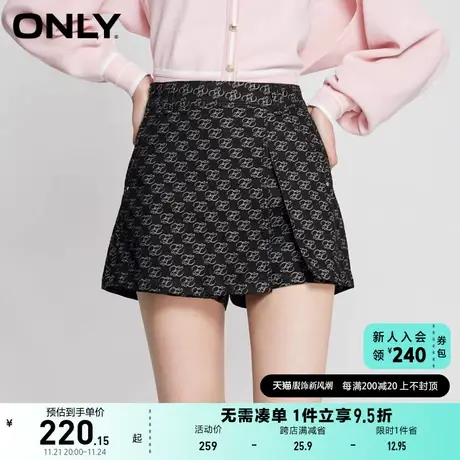 ONLY奥莱2023夏季新款潮流休闲满印高腰裙裤短裤牛仔裤图片