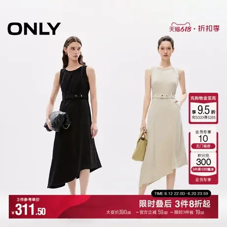 【觅光裙】ONLY夏季时髦不对称设计牛仔连衣裙|124242033图片