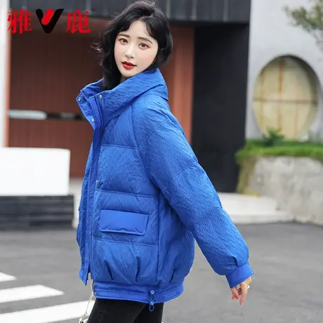 雅鹿羽绒服女短款2022冬季新款休闲宽松面包服小个子保暖外套高端图片