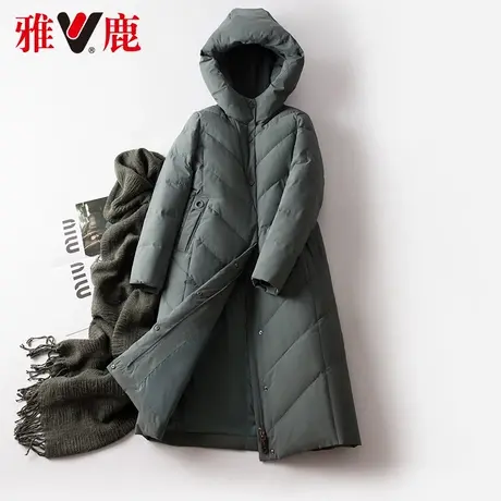 雅鹿羽绒服女中长款2022冬季新款时尚宽松保暖今年流行外套长过膝图片
