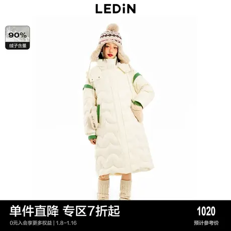 【商场同款】乐町休闲撞色泡芙羽绒服冬季新款外套C2ACD451图片
