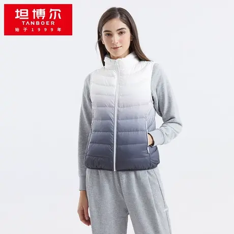 【商场同款】坦博尔轻薄羽绒马甲秋冬立领轻型外套TB210008图片