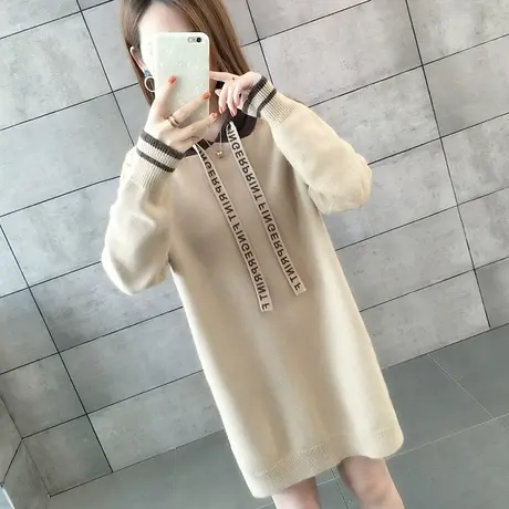 毛衣女装2024新款春秋季春款春装女士宽松毛衣裙外穿打底衫中长款图片
