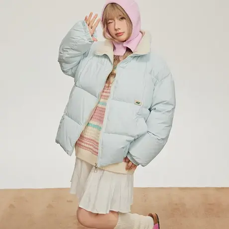 韩系少女风保暖羽绒服女冬季加厚外套2023新款潮牌复古宽松面包服图片