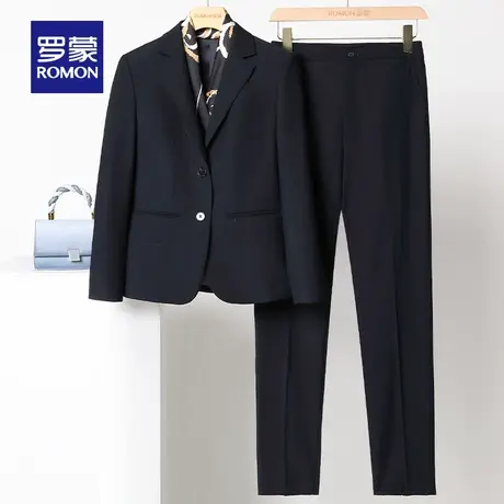 罗蒙女士西服套装2025春季职业装修身显瘦百搭商务休闲正装工作服图片