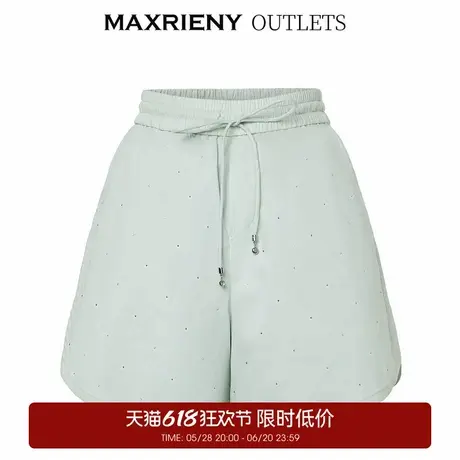 【奥莱】MAXRIENY通勤风A字阔腿短裤秋季热裤女图片