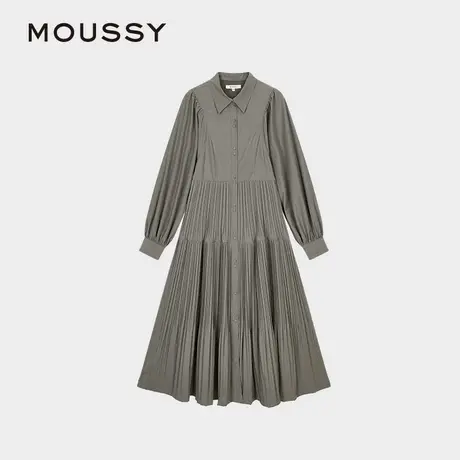 MOUSSY 2025夏季新品法式优雅智性通勤衬衫连衣裙女028ISX33-1841图片