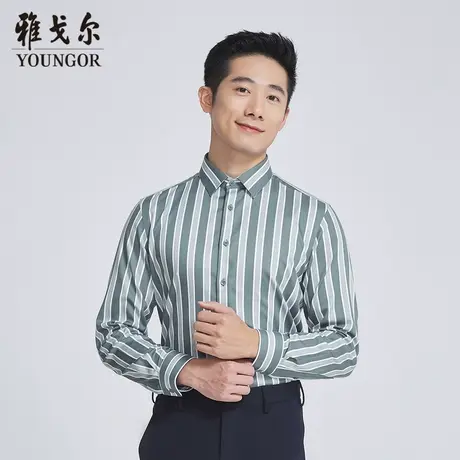 【商场同款】雅戈尔男士长袖衬衫春季新款官方商务休闲衬衫S3448商品大图