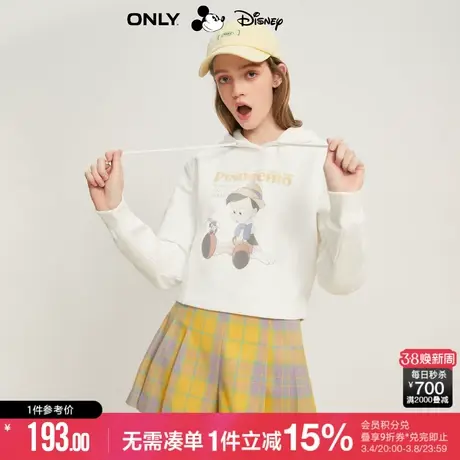 ONLY冬季DISNEY匹诺曹联名连帽长袖卫衣女|12319S025图片