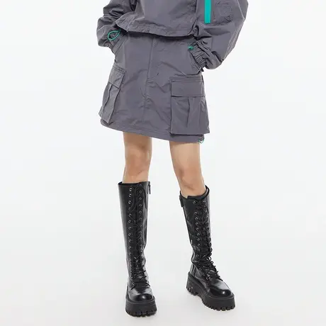 【PROJECT U】MOUSSY 夏季叛逆街头抽绳短款工装裙010HSL31-0341图片