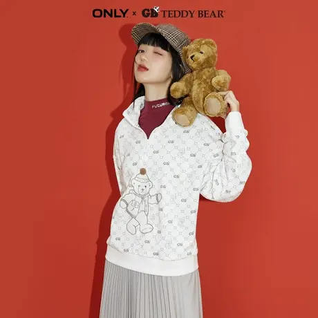 ONLY TEDDY BEAR泰迪熊联名满印套头卫衣女|12249S007图片