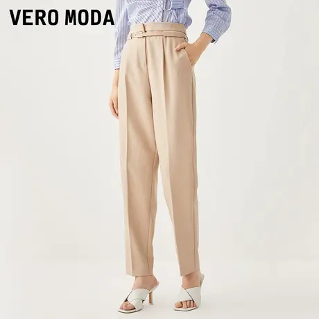 Vero Moda奥莱休闲裤女秋冬新款高腰九分西装萝卜裤通勤气质百搭图片