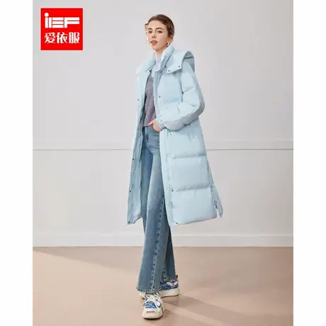 IEF/爱依服2024冬季新款法式甜美减龄少女风百搭保暖羽绒长外套图片