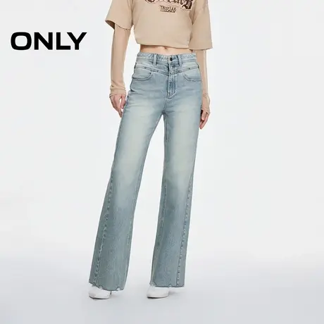 ONLY夏季时尚复古显瘦高腰微喇裤牛仔裤女|124332042图片