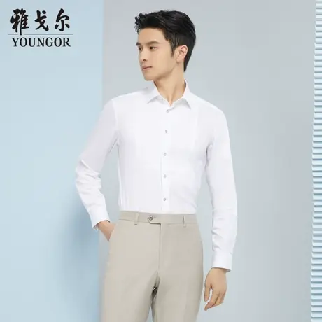 【商场同款】雅戈尔男士长袖衬衫春季新款官方商务休闲衬衫S3524商品大图