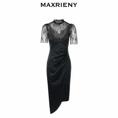 【奥莱】MAXRIENY吊带蕾丝两件套裙秋包臀连衣裙图片