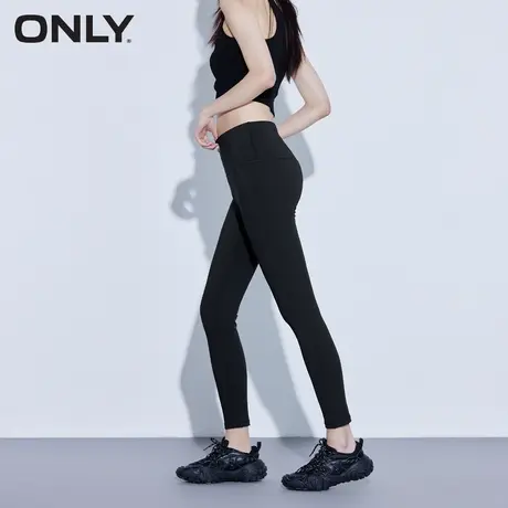 ONLY奥莱夏季运动紧身显瘦打底裤黑色提臀鲨鱼裤女图片