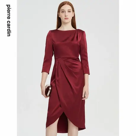 【皮尔卡丹女装】秋季端庄小众气质礼服连衣裙【专柜正品】图片