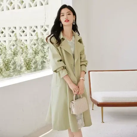 时尚淑女气质风衣外套图片