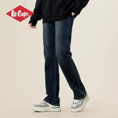 Lee Cooper高腰显瘦女春季水洗做旧长裤宽松直筒牛仔裤春夏裤子女图片