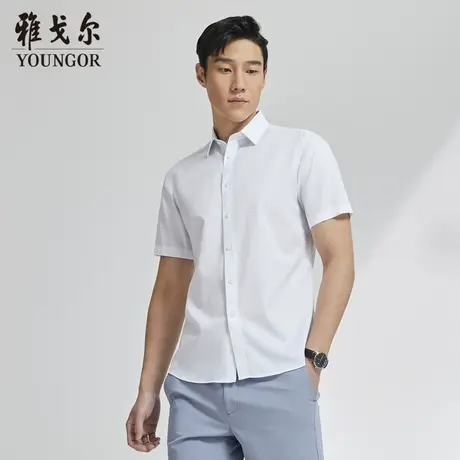 【格纹DP免烫】D系雅戈尔衬衫夏季男商务休闲宽松衬衣舒适百搭图片
