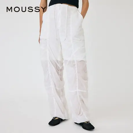 MOUSSY 夏季街头感薄款抽褶工装裤中性风休闲裤010HSK30-1630图片