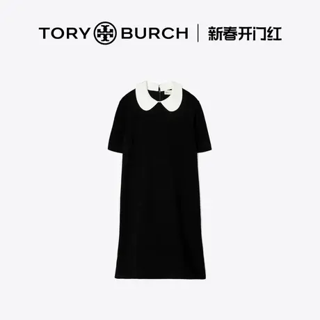 【限时礼遇】TORY BURCH 汤丽柏琦 A字针织短袖连衣裙 145296图片