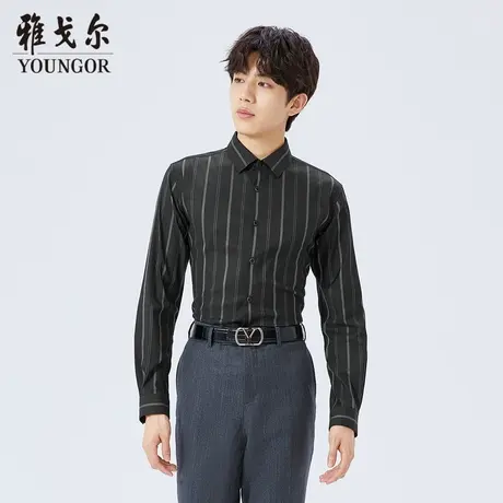 雅戈尔奥莱 商场同款男士长袖衬衫秋冬新款官方商务休闲长袖衬衫商品大图