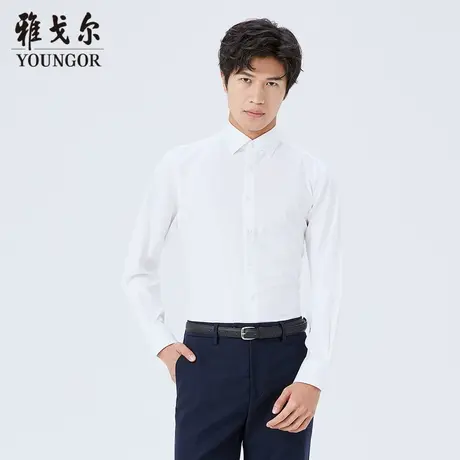 雅戈尔奥莱 商场同款男士长袖衬衫秋冬新款官方商务休闲长袖衬衫商品大图