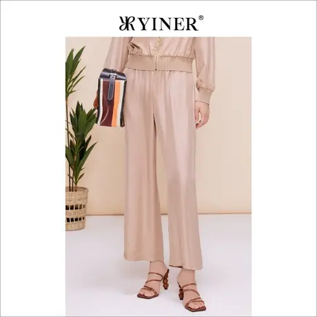 【醋酸系列】YINER音儿女装夏季垂感西装裤休闲裤图片